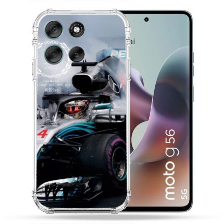 Coque Renforcée Pour Motorola G56 5G Formule 1 F1 Mercedes Petronas