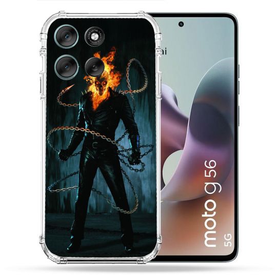 Coque Renforcée Pour Motorola G56 5G Ghost Rider