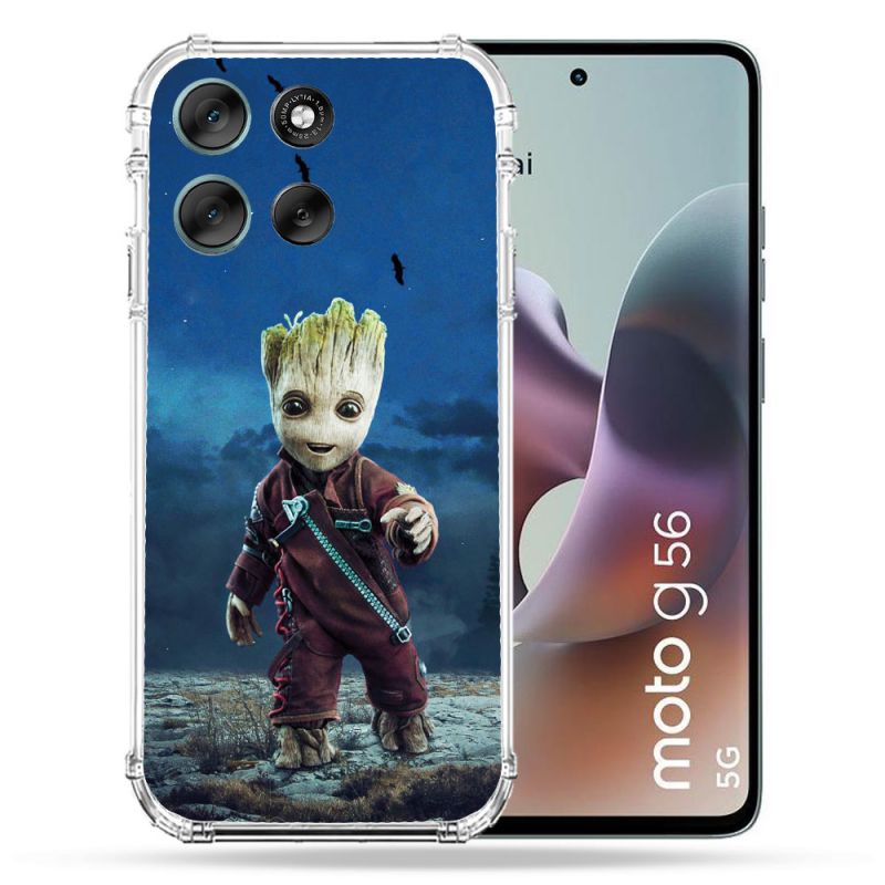 Coque Renforcée Pour Motorola G56 5G Groot Bleu