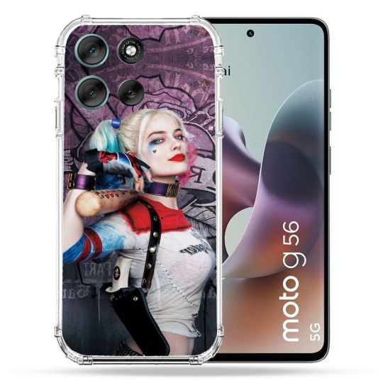 Coque Renforcée Pour Motorola G56 5G Harley Quinn Batte