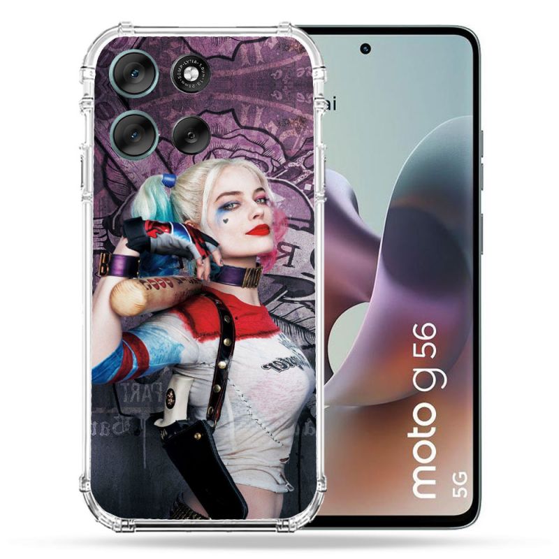 Coque Renforcée Pour Motorola G56 5G Harley Quinn Batte