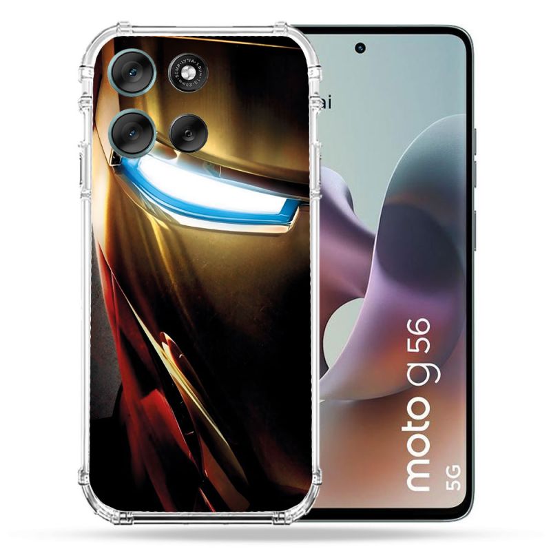 Coque Renforcée Pour Motorola G56 5G Iron Man Casque