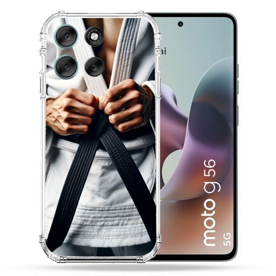 Coque Renforcée Pour Motorola G56 5G Kimono Ceinture