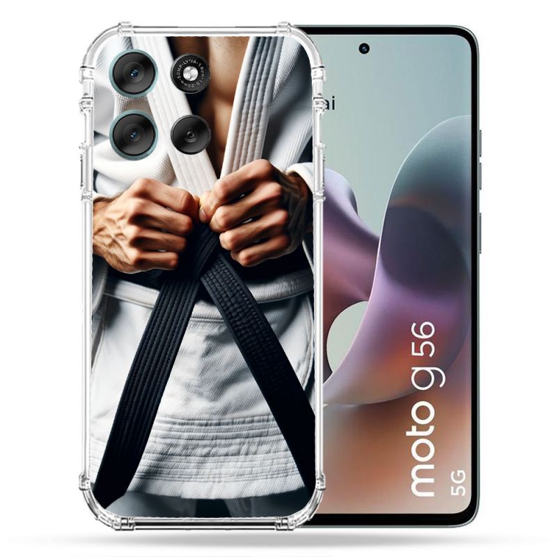 Coque Renforcée Pour Motorola G56 5G Kimono Ceinture