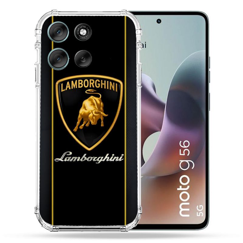 Coque Renforcée Pour Motorola G56 5G Lamborghini Carbone
