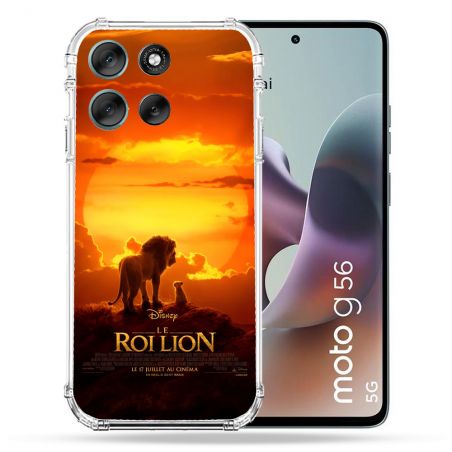 Coque Renforcée Pour Motorola G56 5G Le Roi Lion Affiche