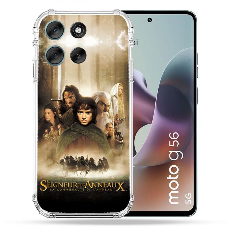 Coque Renforcée Pour Motorola G56 5G Le seigneur Des Anneaux Affiche