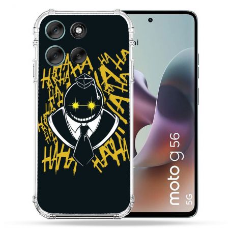 Coque Renforcée Pour Motorola G56 5G Manga Assassination Classroom Kuro Noir