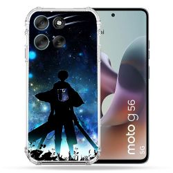 Coque Renforcée Pour Motorola G56 5G Manga Attaque Titans Levi