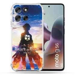 Coque Renforcée Pour Motorola G56 5G Manga Attaque Titans Soleil