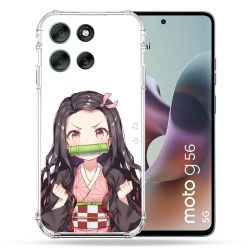Coque Renforcée Pour Motorola G56 5G Manga Demon Slayer Nezuko