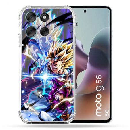 Coque Renforcée Pour Motorola G56 5G Manga Dragon Ball Sangohan Duo