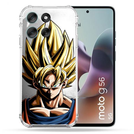 Coque Renforcée Pour Motorola G56 5G Manga Dragon Ball Sangoku Portrait