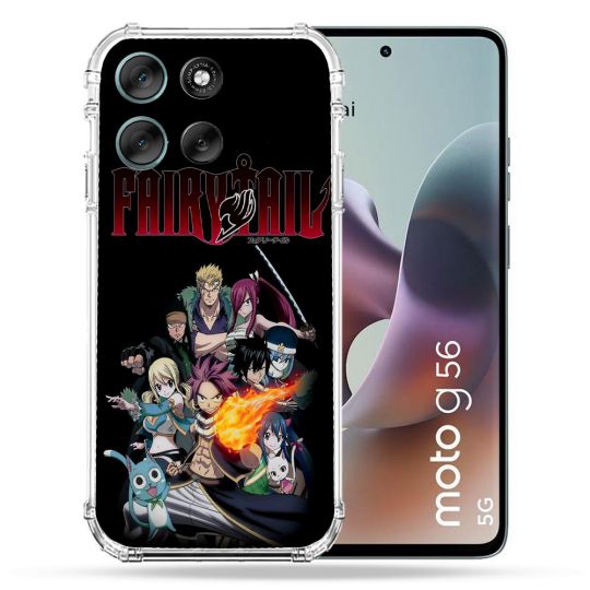 Coque Renforcée Pour Motorola G56 5G Manga Fairy Tail Logo Team