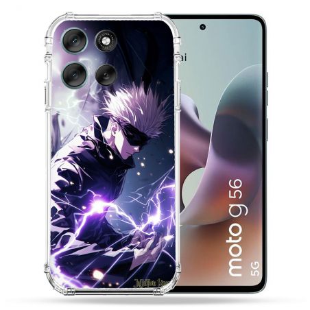 Coque Renforcée Pour Motorola G56 5G Manga Jujutsu Kaisen Gojo Saturo