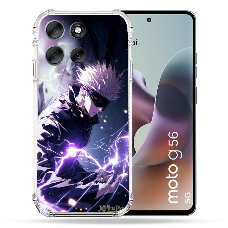 Coque Renforcée Pour Motorola G56 5G Manga Jujutsu Kaisen Gojo Saturo