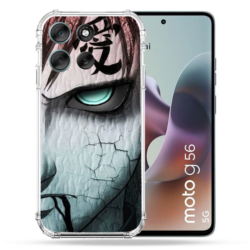 Coque Renforcée Pour Motorola G56 5G Manga Naruto Gaara