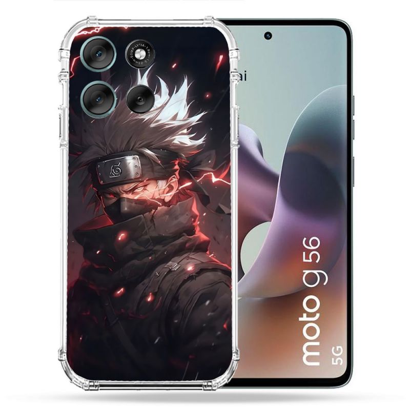Coque Renforcée Pour Motorola G56 5G Manga Naruto Kakashi Dark