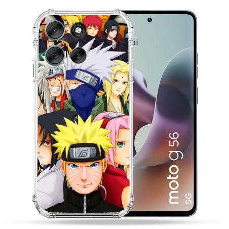Coque Renforcée Pour Motorola G56 5G Manga Naruto Team