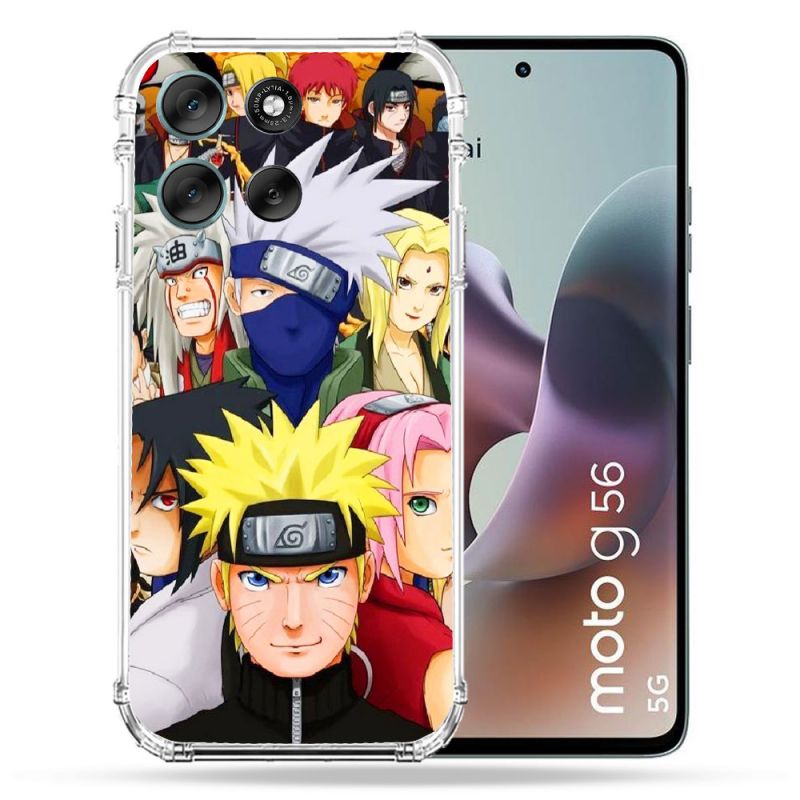 Coque Renforcée Pour Motorola G56 5G Manga Naruto Team
