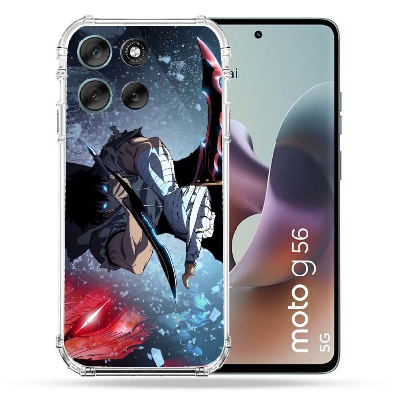Coque Renforcée Pour Motorola G56 5G Manga Solo Leveling Sung Epee