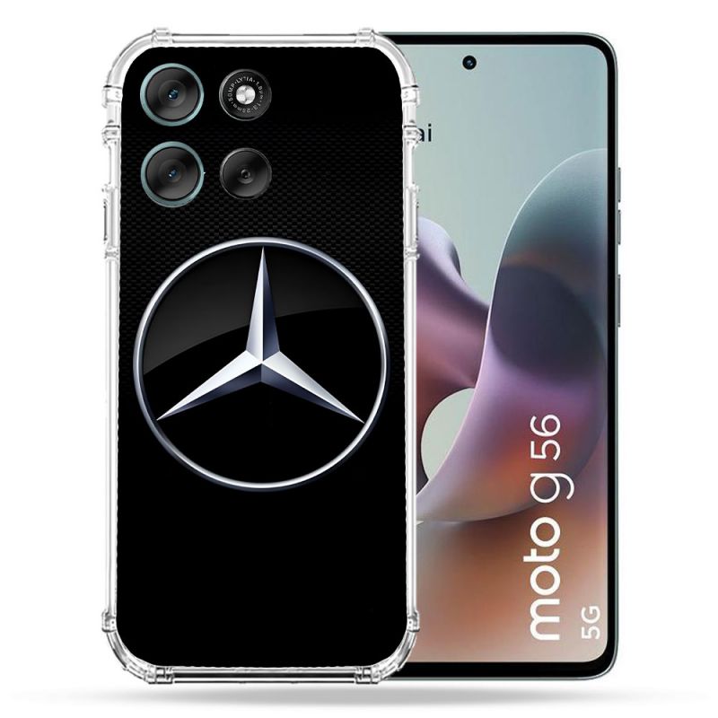 Coque Renforcée Pour Motorola G56 5G Mercedes Carbone