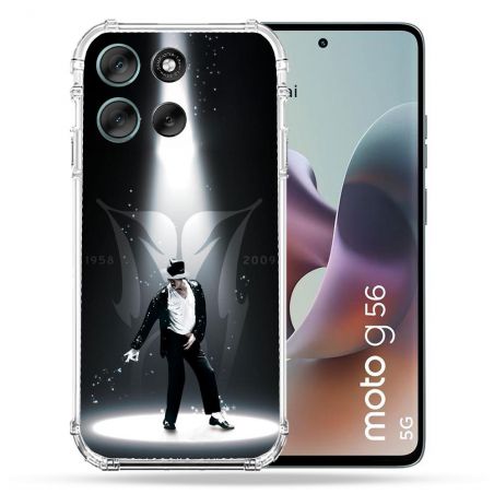 Coque Renforcée Pour Motorola G56 5G Michael Jackson Noir