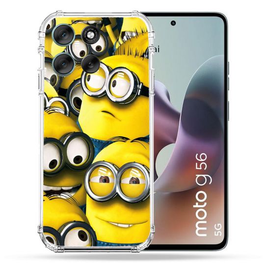Coque Renforcée Pour Motorola G56 5G Minions Groupe