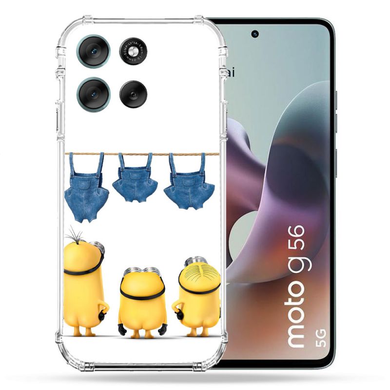 Coque Renforcée Pour Motorola G56 5G Minions Nus