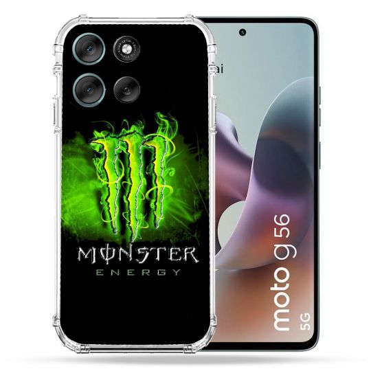 Coque Renforcée Pour Motorola G56 5G Monster Energy Vert
