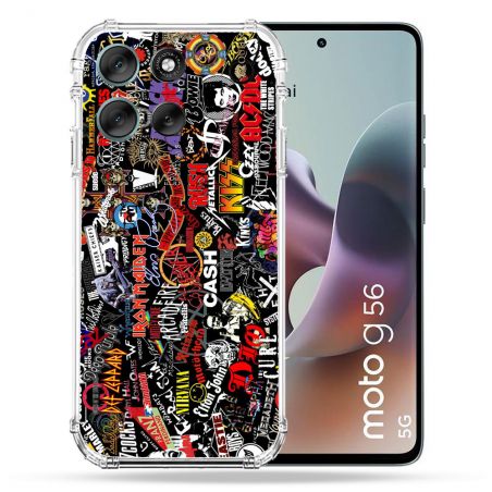Coque Renforcée Pour Motorola G56 5G Musique Rock Groupe