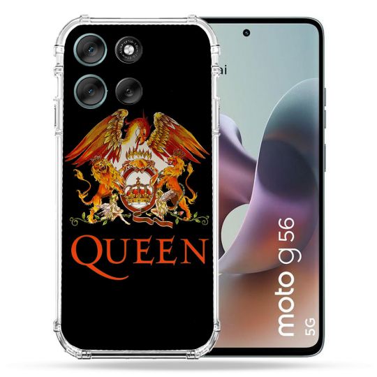 Coque Renforcée Pour Motorola G56 5G Musique Rock Queen