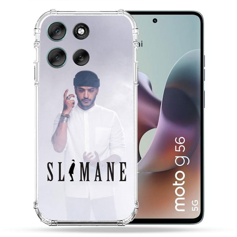 Coque Renforcée Pour Motorola G56 5G Musique Slimane Blanc