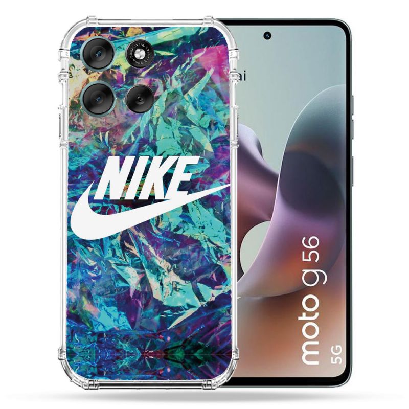 Coque Renforcée Pour Motorola G56 5G Nike Turquoise