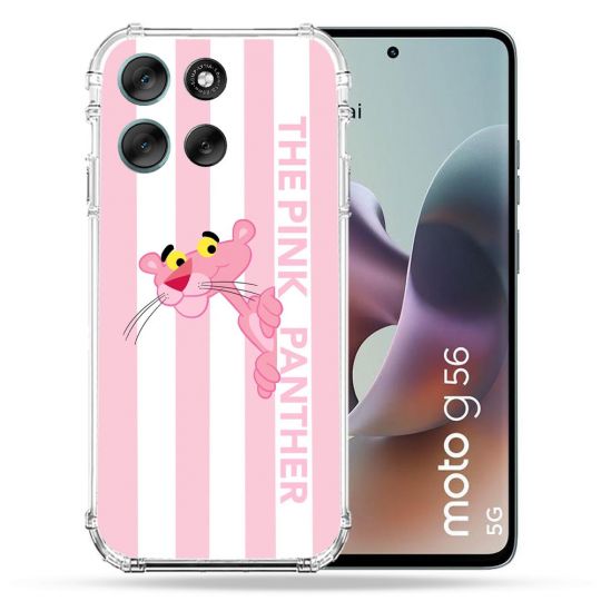 Coque Renforcée Pour Motorola G56 5G Panthere Rose