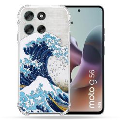 Coque Renforcée Pour Motorola G56 5G Peinture La Grande Vague