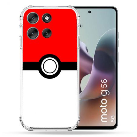 Coque Renforcée Pour Motorola G56 5G Pokemon Pokeball
