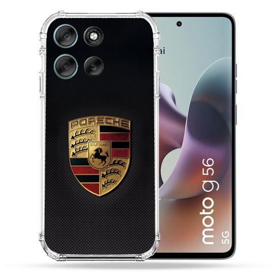 Coque Renforcée Pour Motorola G56 5G Porsche Carbone