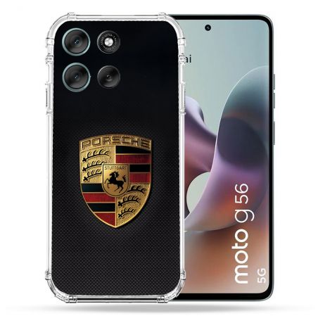 Coque Renforcée Pour Motorola G56 5G Porsche Carbone