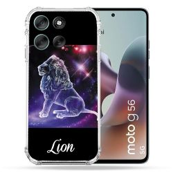 Coque Renforcée Pour Motorola G56 5G Signe Zodiaque 2 Lion