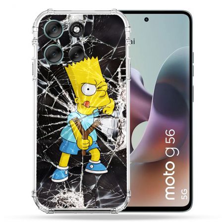 Coque Renforcée Pour Motorola G56 5G Simpson Bart