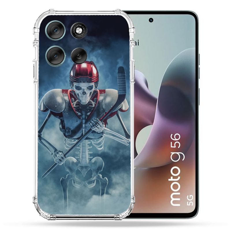 Coque Renforcée Pour Motorola G56 5G Sport Hockey Squelette