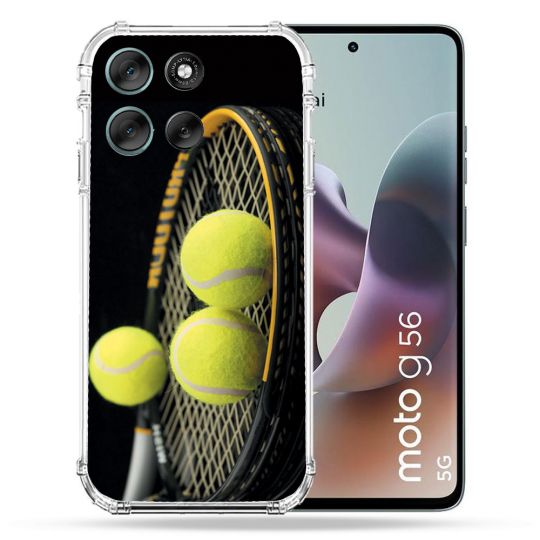 Coque Renforcée Pour Motorola G56 5G Sport Tennis Balls