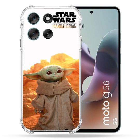 Coque Renforcée Pour Motorola G56 5G Star Wars - Yoda bebe soleil