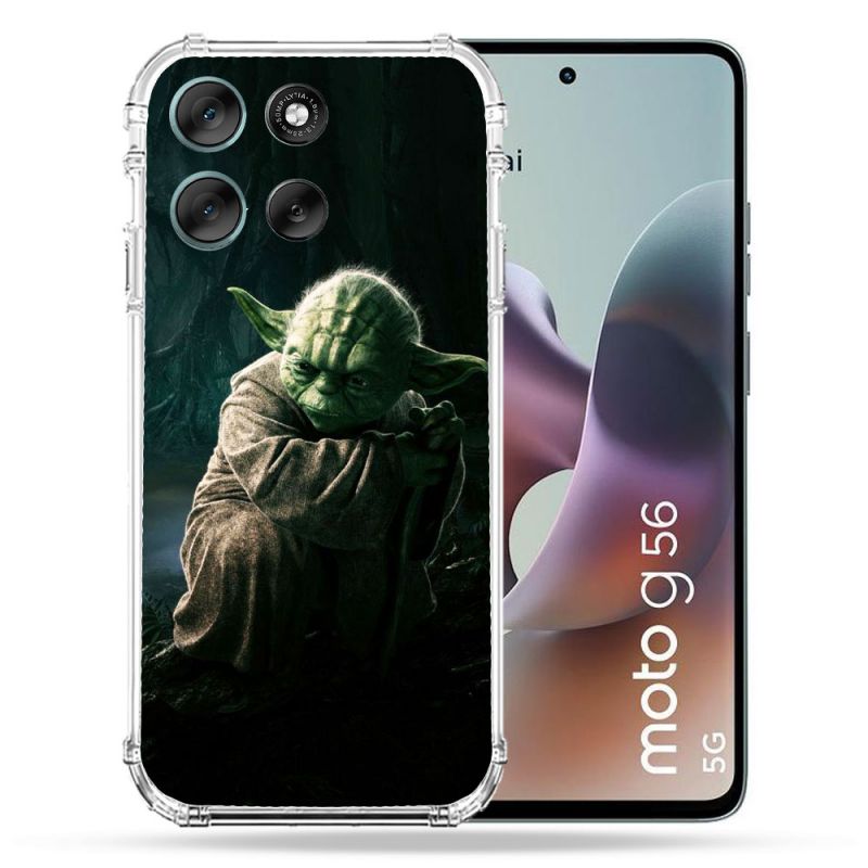 Coque Renforcée Pour Motorola G56 5G Star Wars - Yoda sombre