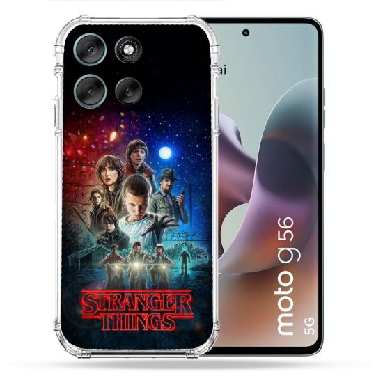 Coque Renforcée Pour Motorola G56 5G Stranger Things Affiche 1