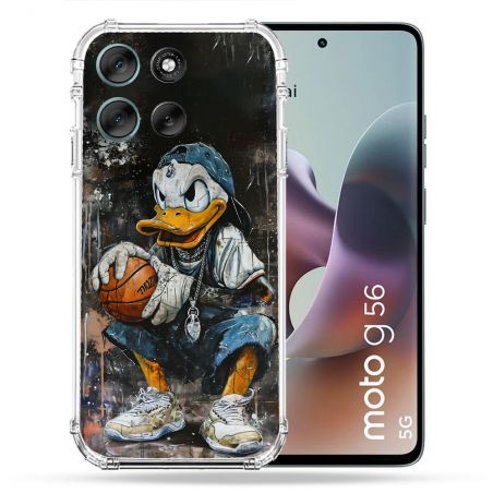 Coque Renforcée Pour Motorola G56 5G Street Art Donald Duck