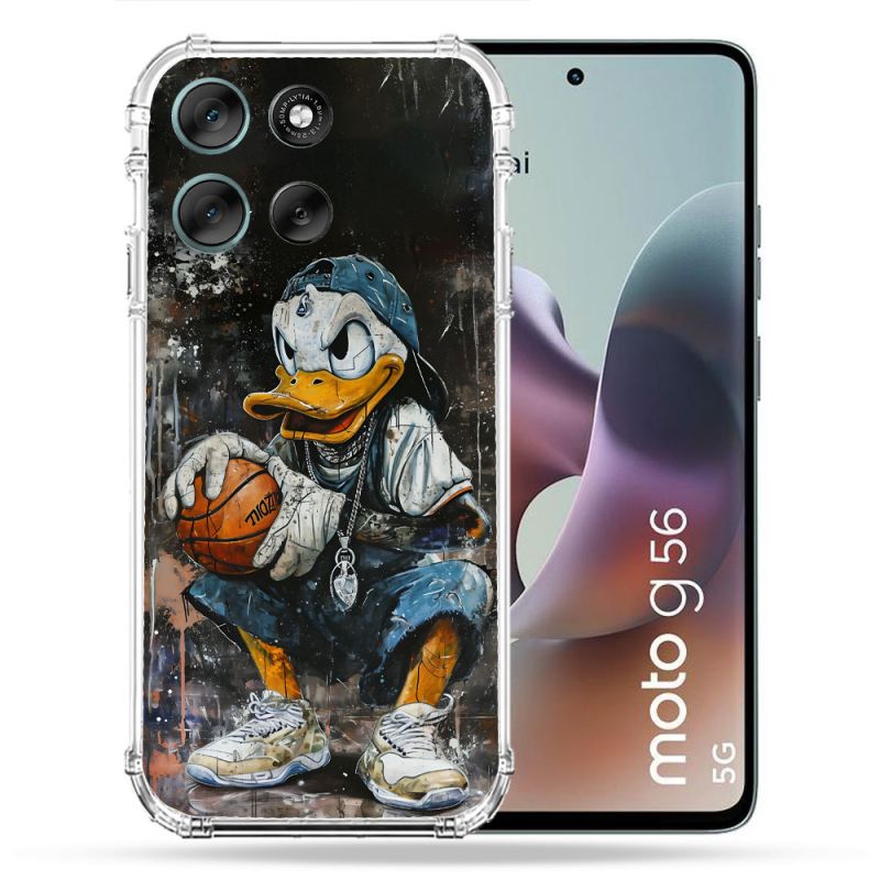 Coque Renforcée Pour Motorola G56 5G Street Art Donald Duck