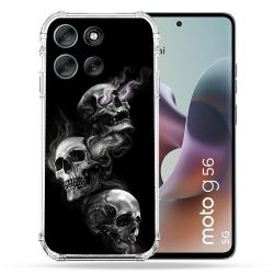 Coque Renforcée Pour Motorola G56 5G Tete de Mort Triple