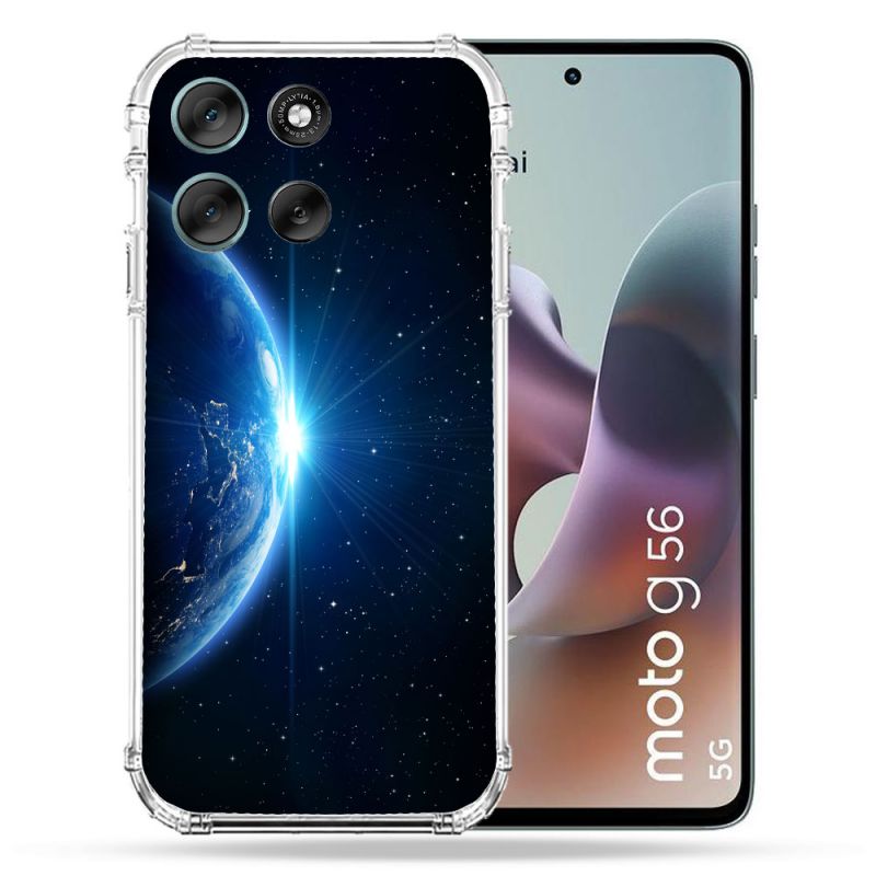 Coque Renforcée Pour Motorola G56 5G Univers Planete Terre